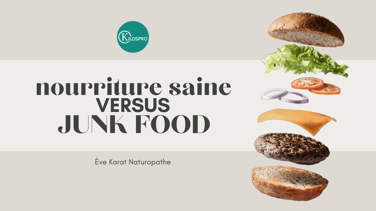 Nourriture saine VS junk food - 53 Karat