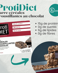 PROTIDIET - Barres protéinées céréales croustillantes au chocolat - 53 Karat