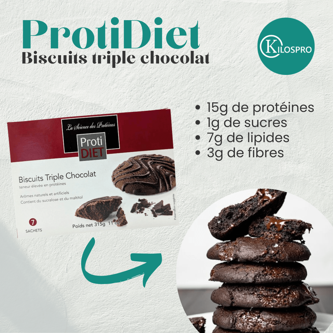 PROTIDIET - Biscuits triple chocolat - 53 Karat