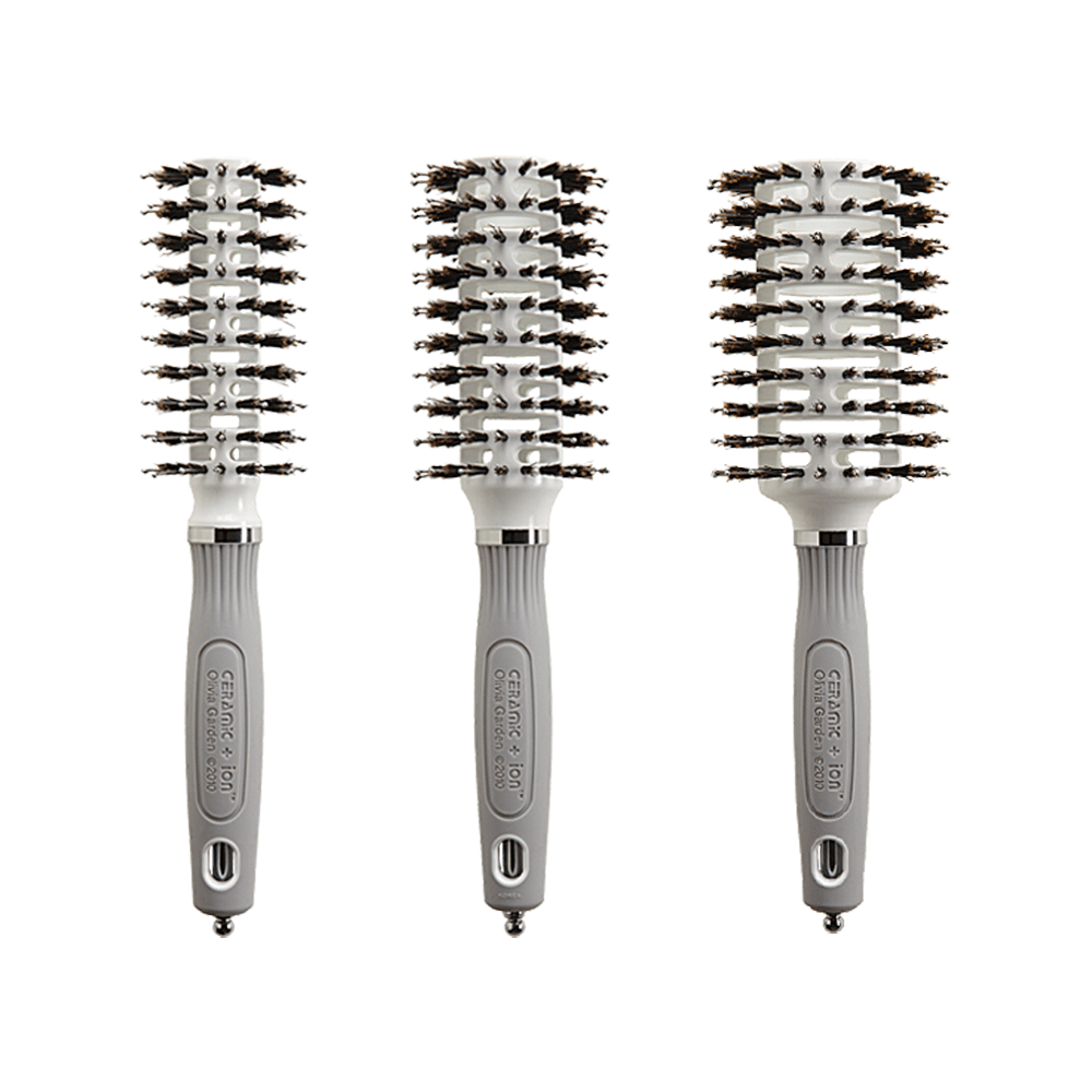 Brosse 100% sanglier Turbo Vent Combo Collection - Olivia Garden - 53 Karat