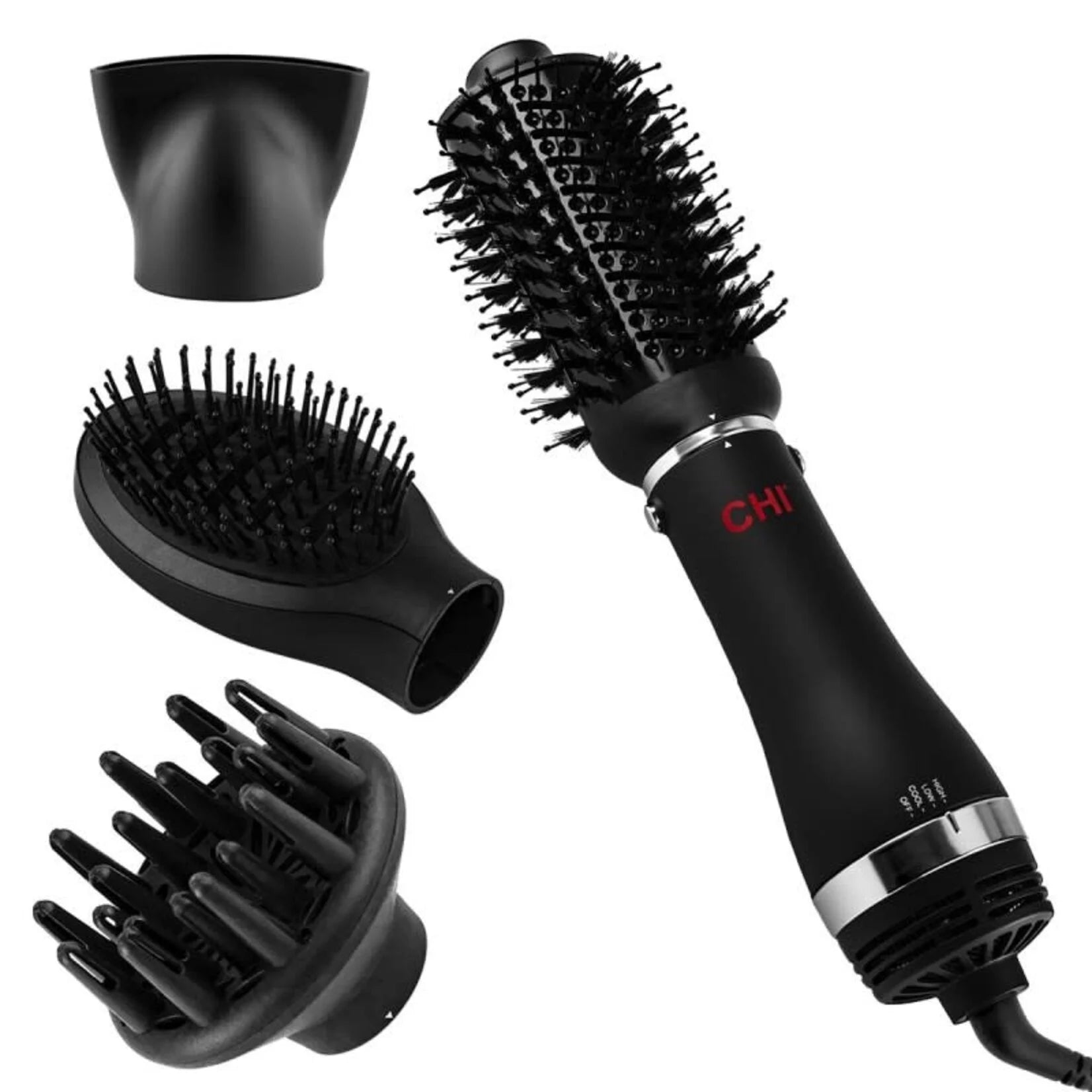 CHI - Brosse séchoir 4-en-1 volumisante noir - 53 Karat