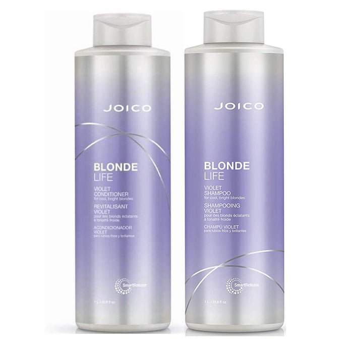 JOICO - DUO Blonde Life Violet Shampoing et revitalisant Violet 1000ml - 53 Karat