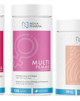 NOVA PHARMA TRIO Suppléments Collagène marin, MULTI FEMME et ESTRADIA - 53 Karat