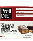 PROTIDIET - Barres protéinées Arachides et fondant au caramel croustillant - 53 Karat