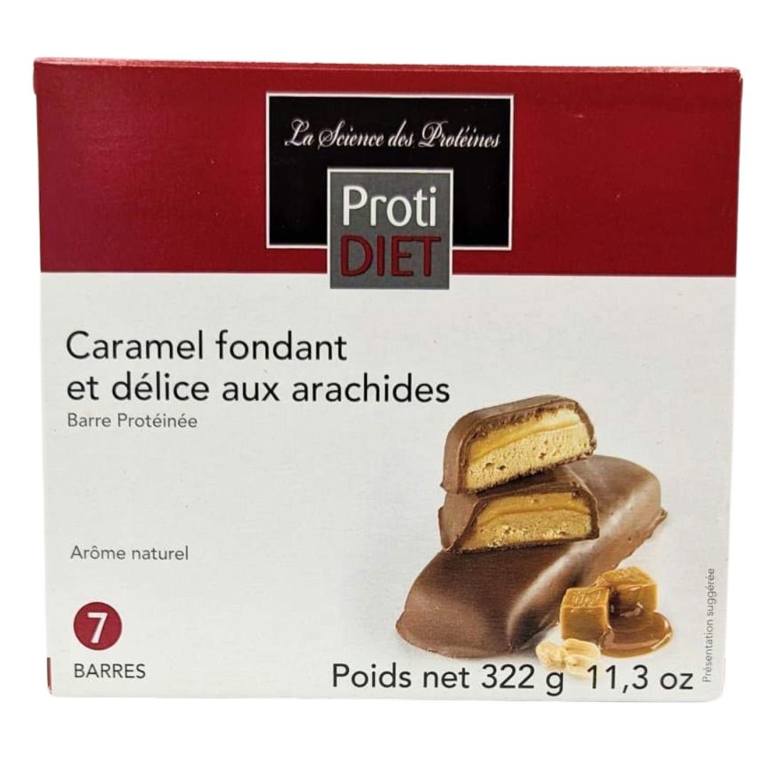 PROTIDIET - Barres protéinées Caramel fondant et délice aux arachides - 53 Karat