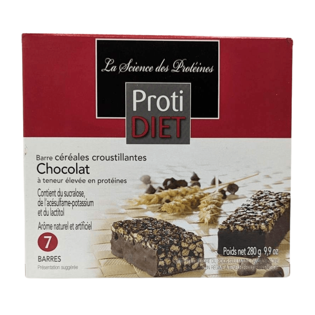 PROTIDIET - Barres protéinées Céréales croustillantes au chocolat - 53 Karat