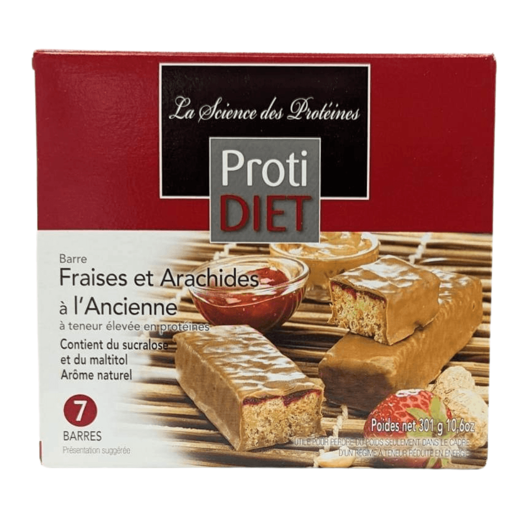 PROTIDIET - Barres protéinées Fraises et arachides à l'ancienne - 53 Karat