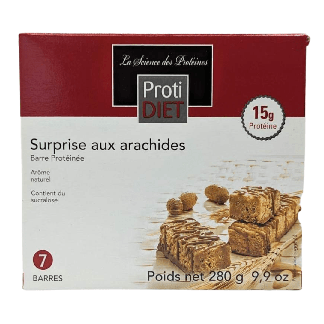 PROTIDIET - Barres protéinées Surprise aux arachides - 53 Karat