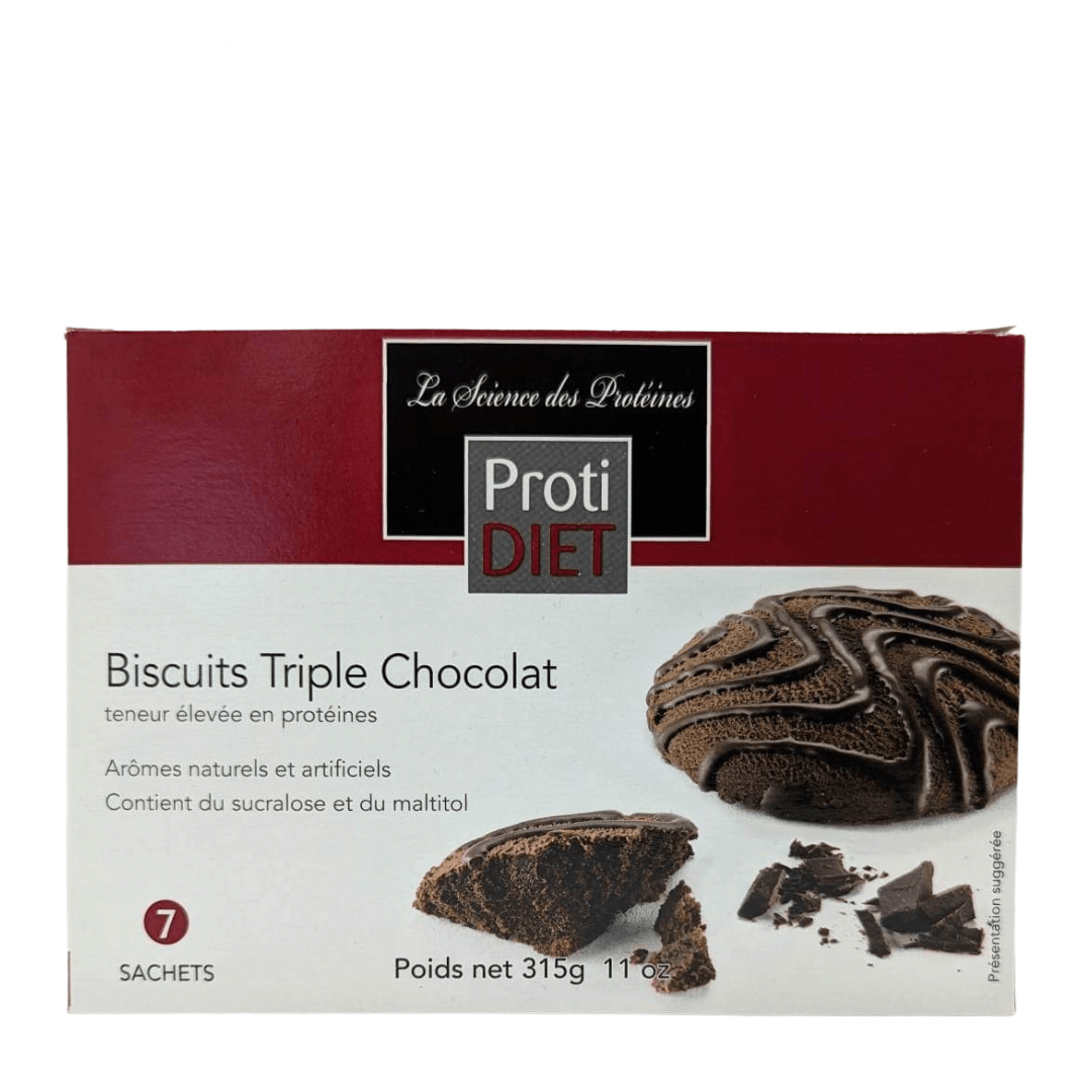 PROTIDIET - Biscuits protéinés triple chocolat - 53 Karat