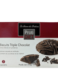 PROTIDIET - Biscuits protéinés triple chocolat - 53 Karat