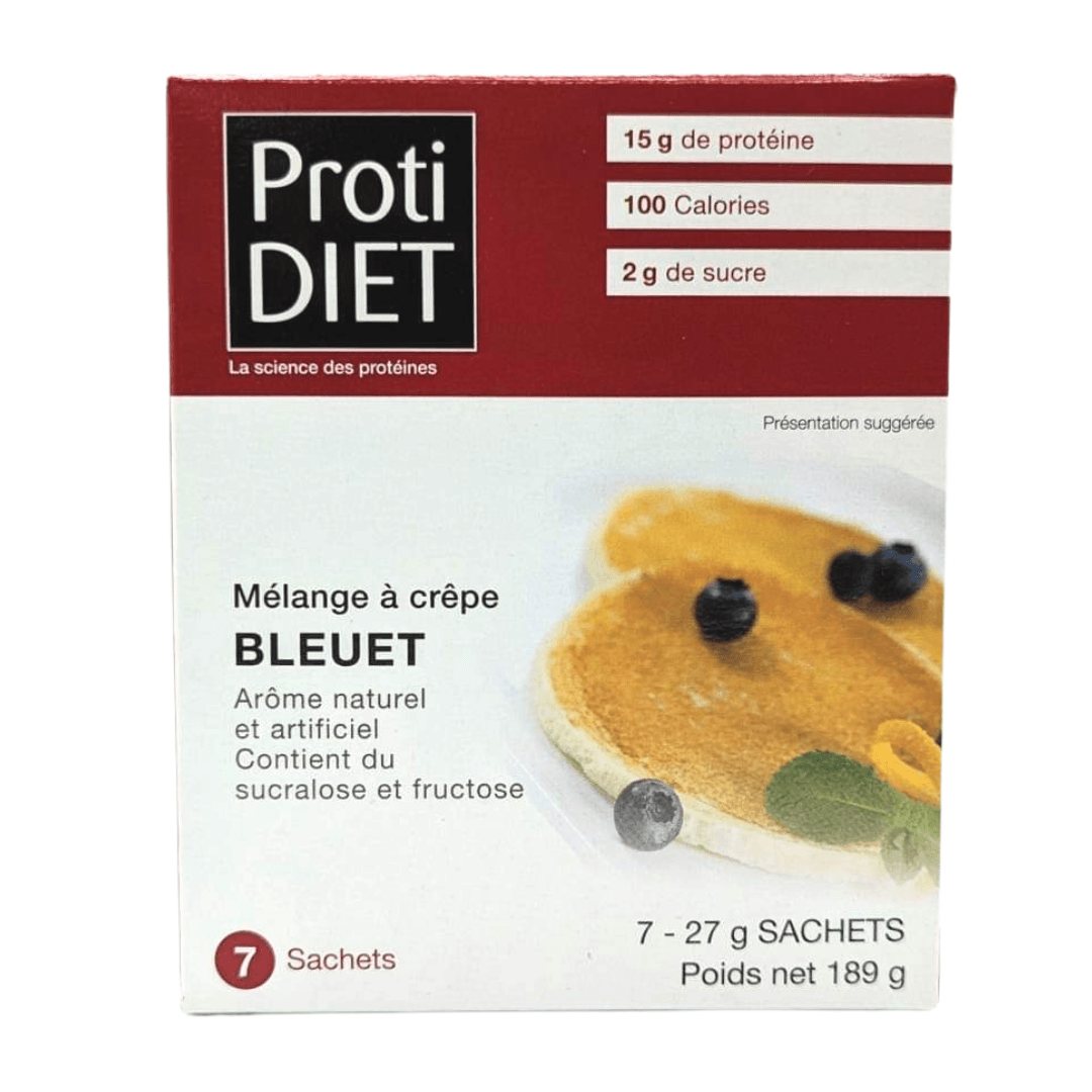 PROTIDIET - Mélange pour crêpes protéinées aux bleuets - 53 Karat