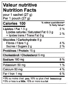 PROTIDIET - Mélange pour gruau protéiné instantané banane et noix - 53 Karat