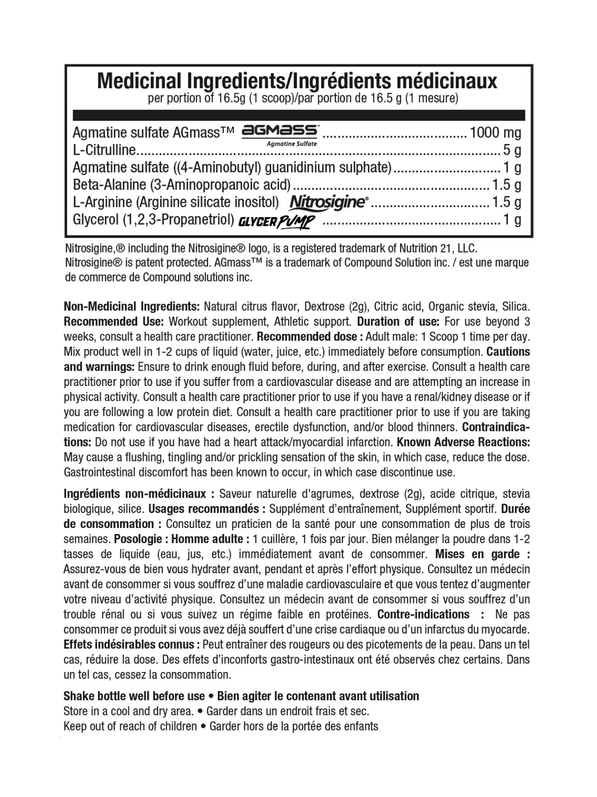 Supplément et optimiseur d'entraînement et performance ENOS Agrumes- ATP LAB - 53 Karat