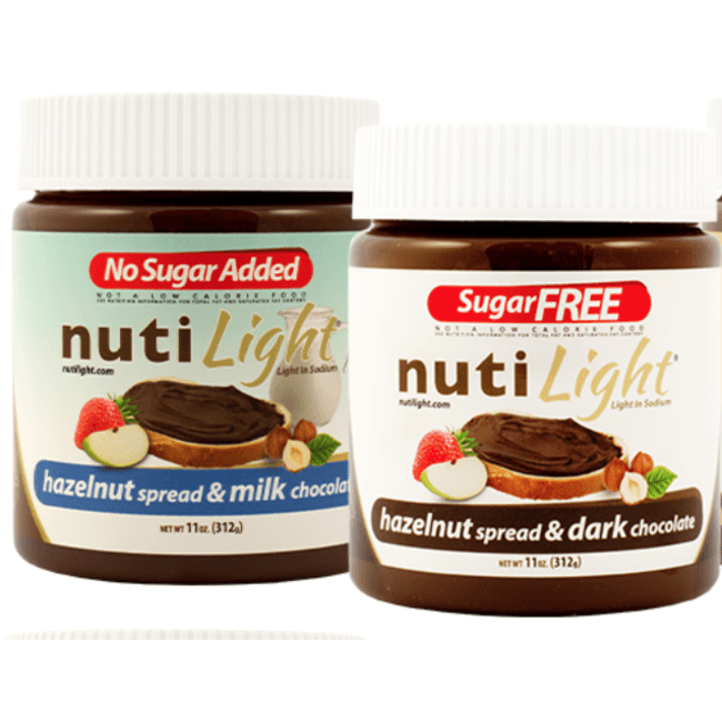 Tartinade de noisettes au chocolat 312g - NutiLight - 53 Karat